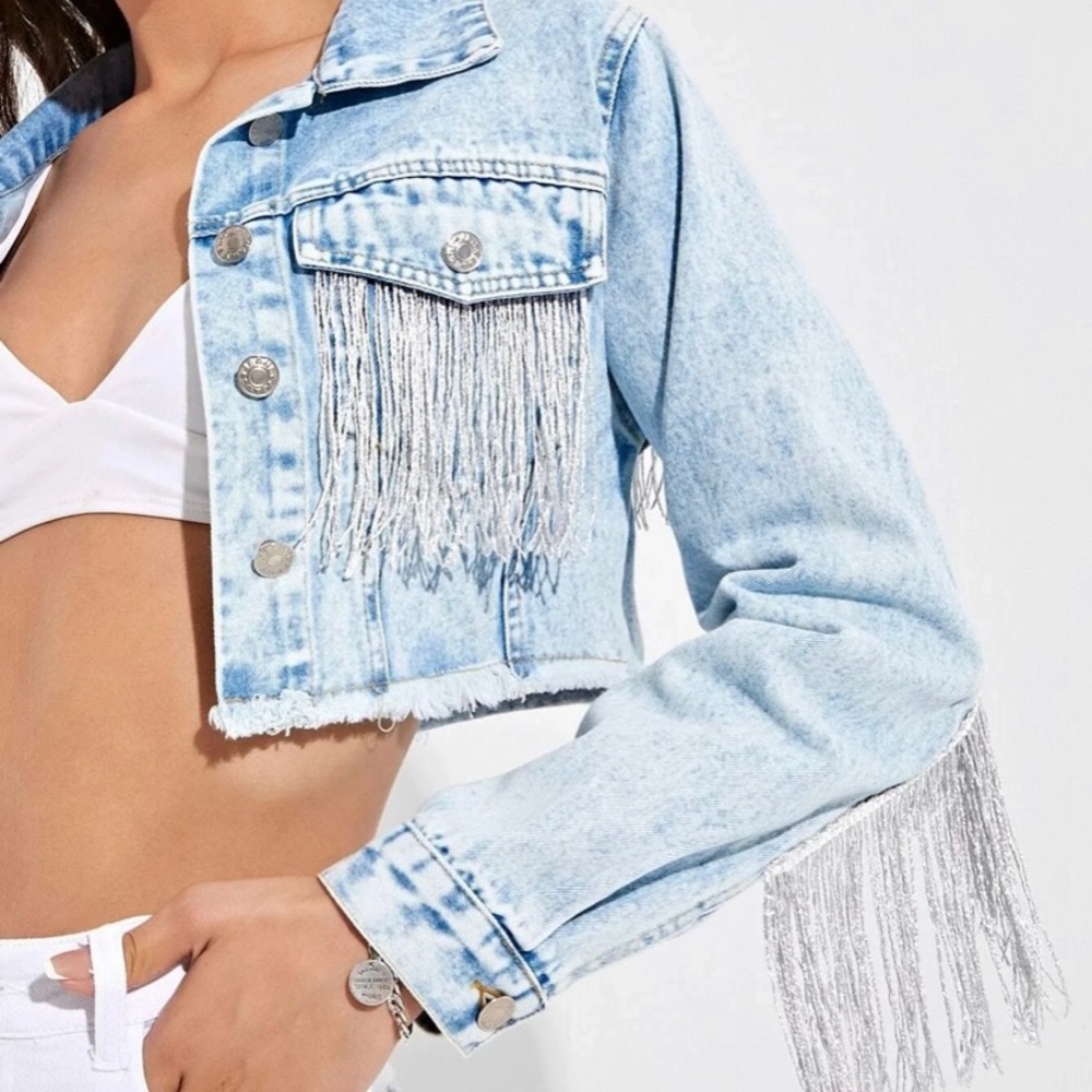 Fringe Denim Jacket